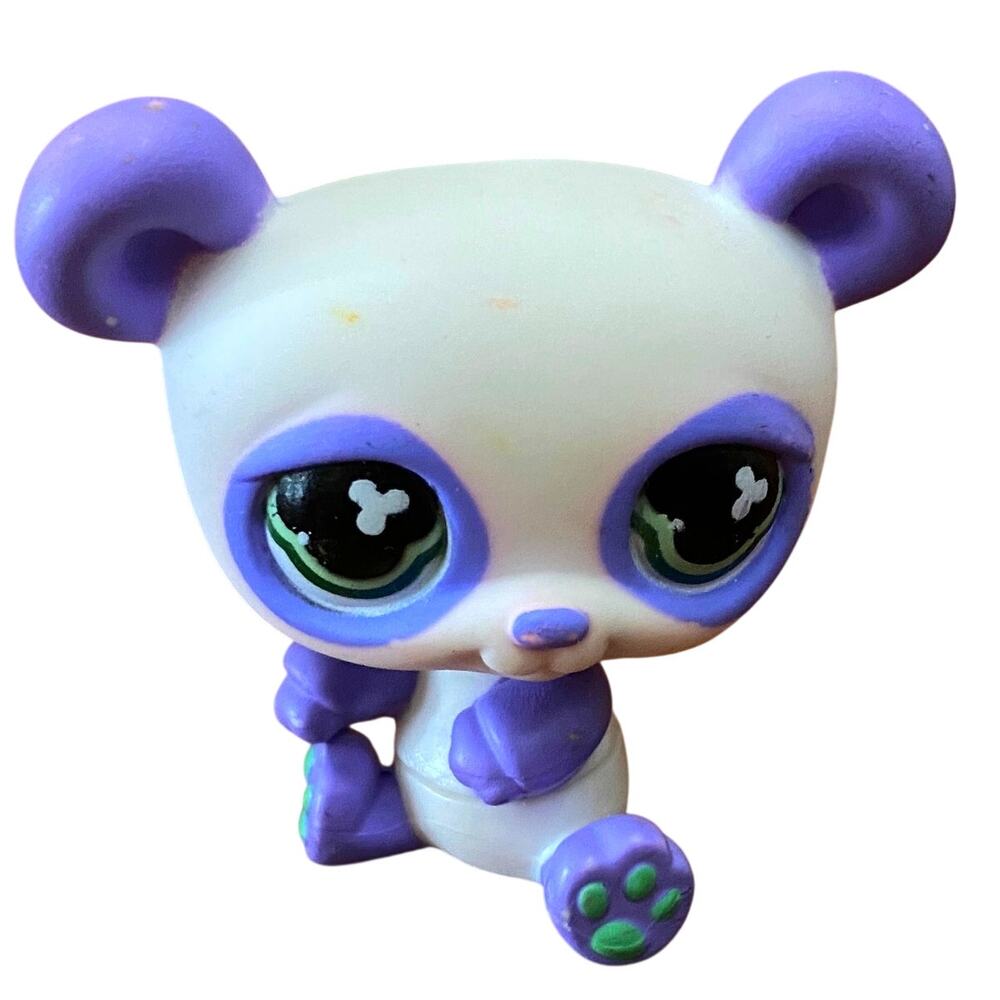 LPS Littlest Pet Shop Authentic Monopoly Panda Purple White Figure